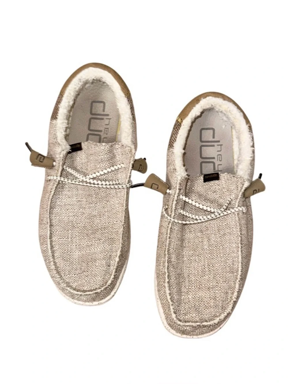 HEY DUDE WALLY STITCH slip on loafers men’s size 9